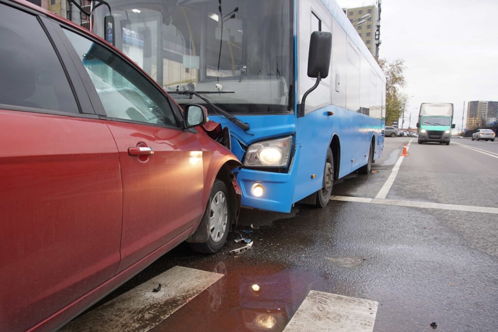 head on bus collision